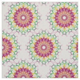 Etnische florale mandala. stof