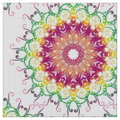 Etnische florale mandala. stof (Close Up)