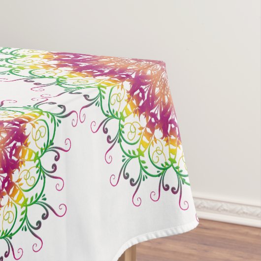 Etnische florale mandala tafelkleed (Voorbeeld)