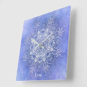 Etnische florale mandala. vierkante klok (Hoek)