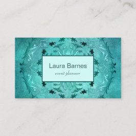 Etnische florale mandala. visitekaartje