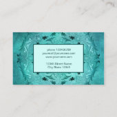 Etnische florale mandala. visitekaartje (Achterkant)