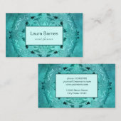 Etnische florale mandala. visitekaartje (Voorkant / Achterkant)