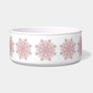 Etnische florale mandala. voerbakje