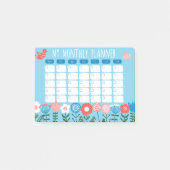 Etnische Folk Maandelijkse Planner 4x3 Post-it® Notes (Voorkant)