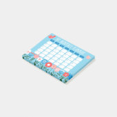 Etnische Folk Maandelijkse Planner 4x3 Post-it® Notes (Schuin)