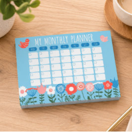 Etnische Folk Maandelijkse Planner 4x3 Post-it® Notes
