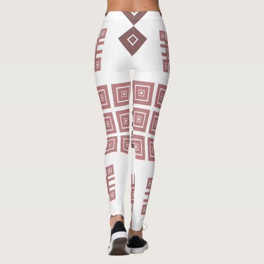 Etnische folkversiering leggings (Achterkant)