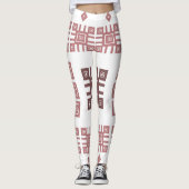 Etnische folkversiering leggings (Voorkant)