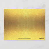 Etnische Genderneutrale Gold Chevron Book Request Briefkaart (Achterkant)