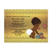 Etnische Genderneutrale Gold Chevron Book Request
