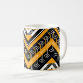 Etnische geometric Oriental Pattern traditional de Koffiemok (Voorkant rechts)