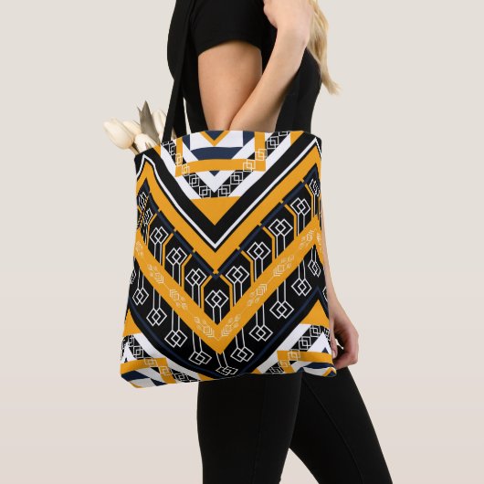 Etnische geometric Oriental Pattern traditional de Tote Bag (Dichtbij)