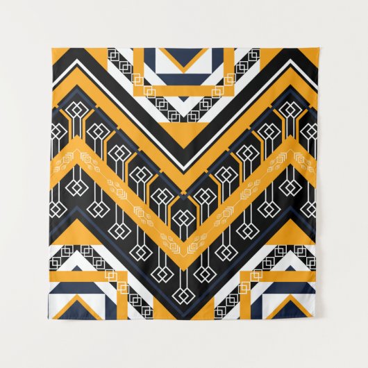 Etnische geometric Oriental Pattern traditional de Wandkleed (Voorkant)