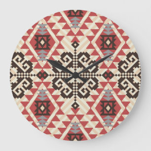 Etnische geometrie: Abstract naadloos Grote Klok