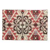 Etnische geometrie: Abstract naadloos Kussensloop (Achterkant)