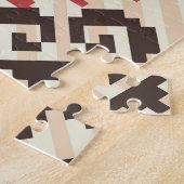 Etnische geometrie: Abstract naadloos Legpuzzel (Zijkant)