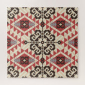 Etnische geometrie: Abstract naadloos Legpuzzel (Horizontaal)