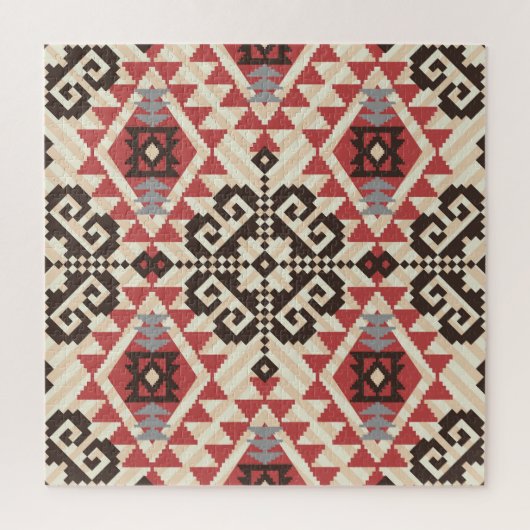 Etnische geometrie: Abstract naadloos Legpuzzel (Verticaal)