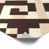 Etnische geometrie: Abstract naadloos Poster (Hoek)