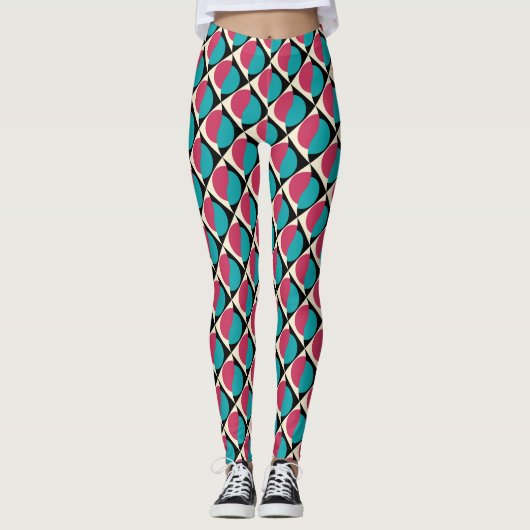 Etnische geometrie-Leggings Leggings (Voorkant)