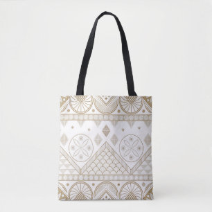Etnische Geometrische Bloemen Tribal Naadloos Patr Tote Bag