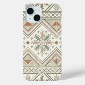 Etnische geometrische bloementribale naadloze patr Case-Mate iPhone case (Achterkant)