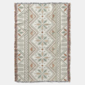 Etnische geometrische bloementribale naadloze patr deken (Voorkant Verticaal)