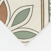 Etnische geometrische bloementribale naadloze patr fleece deken (Hoek)