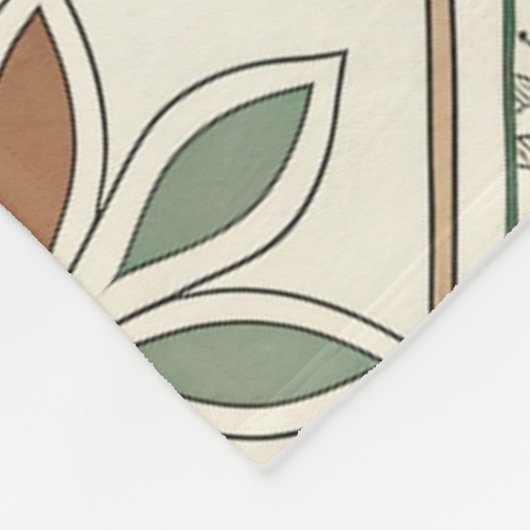 Etnische geometrische bloementribale naadloze patr fleece deken (Hoek)