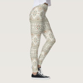 Etnische geometrische bloementribale naadloze patr leggings (Rechts)