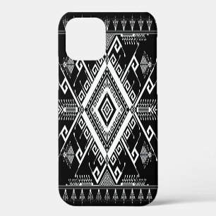 Etnische geometrische Indiase rand, abstract. iPhone 12 Hoesje