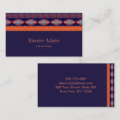 Etnische geometrische patronen. visitekaartje (Voorkant / Achterkant)