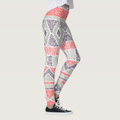 Etnische gestreepte stam: Handgemaakte Vintage Leggings (Rechts)