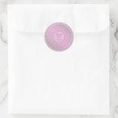 Etnische gradiënt Mandala Klassic Round Sticker (Tas)