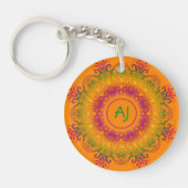 Etnische gradiënt mandala. Monogram. Sleutelhanger (Voorkant)