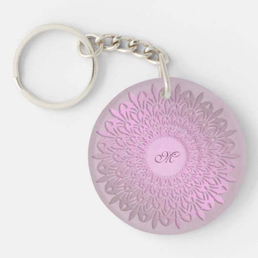 Etnische gradiënt mandala. Monogram. Sleutelhanger (Voorkant)