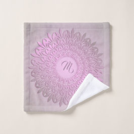 Etnische gradiënt mandala. Monogram. Washandje