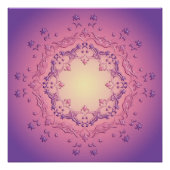 Etnische gradiënt mandala poster (Voorkant)