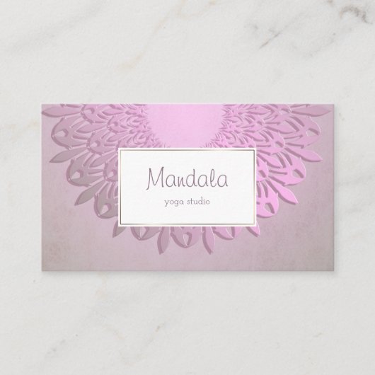Etnische gradiënt mandala visitekaartje (Voorkant)
