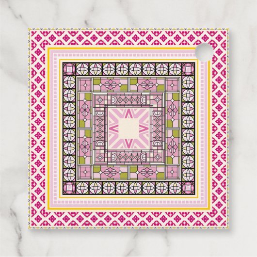 Etnische grens bedankjes labels (Achterkant)