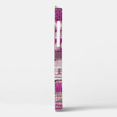 Etnische grens Fuchsia Abstract Case-Mate iPhone Case (Achterkant / Links)