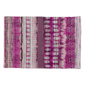 Etnische grens Fuchsia Abstract Kussensloop (Achterkant)