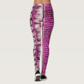 Etnische grens Fuchsia Abstract Leggings (Achterkant)