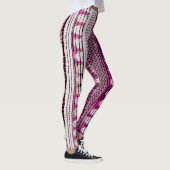 Etnische grens Fuchsia Abstract Leggings (Rechts)