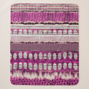 Etnische grens Fuchsia Abstract Sherpa Deken