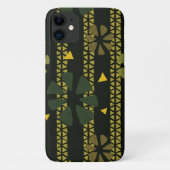 Etnische Groene Bruin Afrikaans Gepatterd Case-Mate iPhone Case (Achterkant)