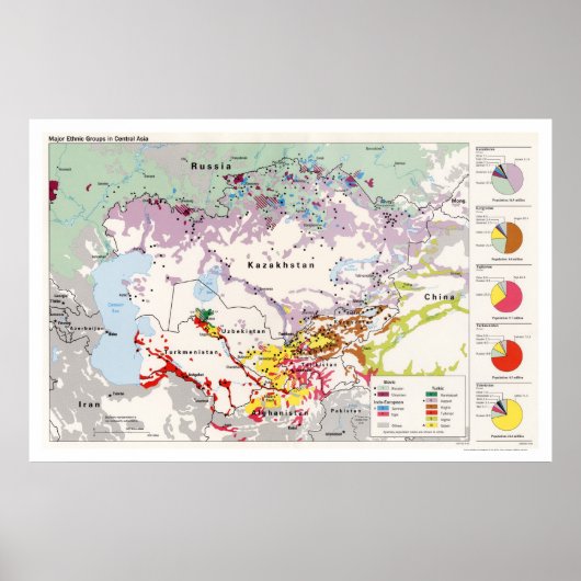Etnische Groepen Azië Map 1993 Poster (Voorkant)
