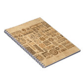 Etnische handgemaakte versiering notitieboek (Rechterzijde)