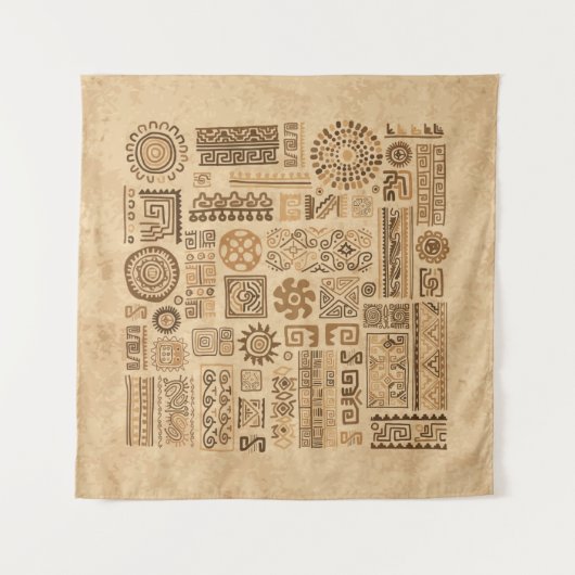 Etnische handgemaakte versiering wandkleed (Voorkant (horizontaal))